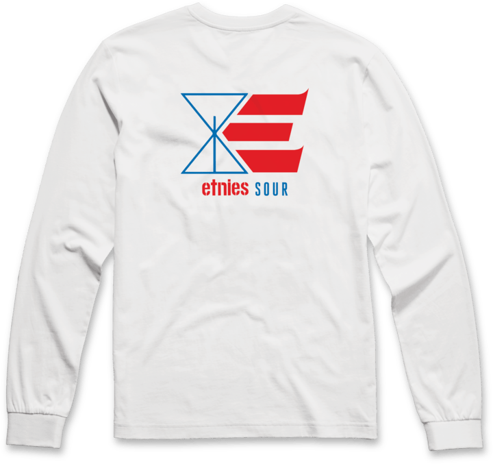 LS tee x Sour Solution white – men’s tee | etnies Official L/S Basic T-Shirt Etnies Skate Original Sustainability Gear