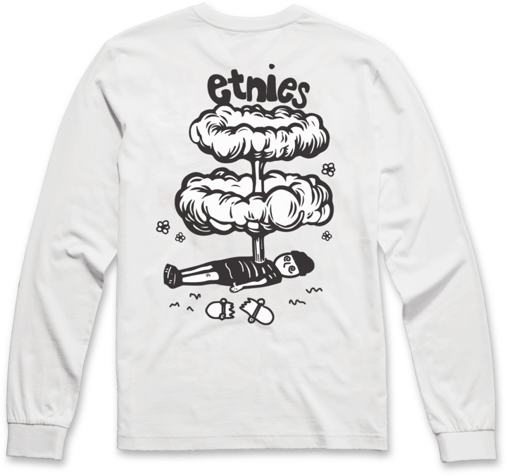 Broken LS tee white – men’s tee | etnies Official S/S Basic T-Shirt Etnies Skate Original Sustainability Gear