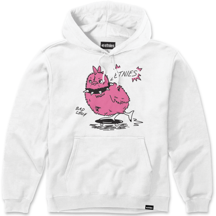 Bad chick pullover white – men's pullover | etnies Official Etnies Skate Original Sustainability Gear