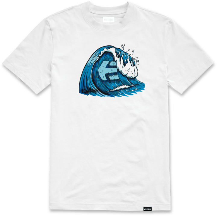 Wave tee white – men’s tee | etnies Official S/S Basic T-Shirt Etnies Skate Original Sustainability Gear