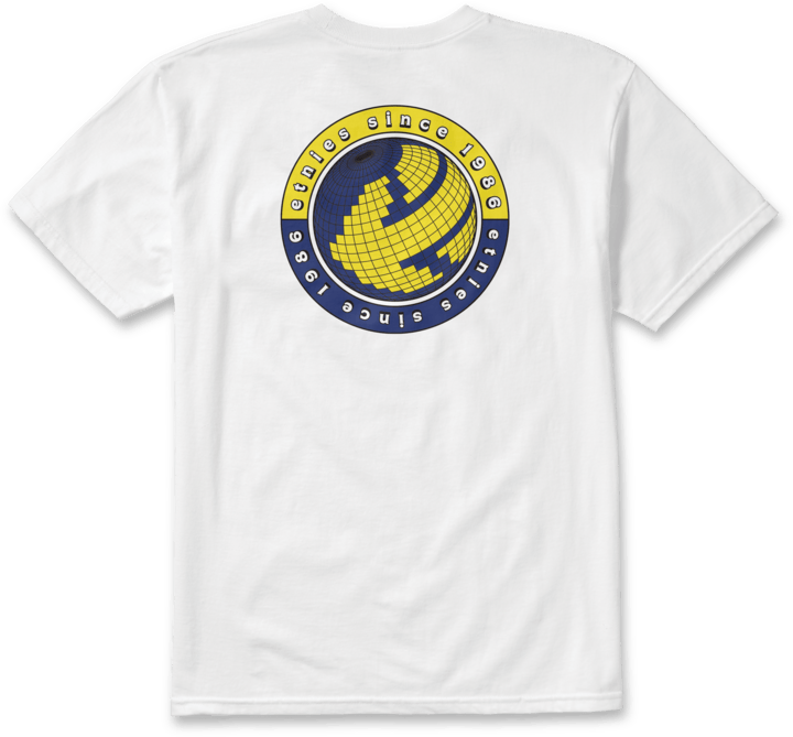 Around the world tee white – men’s tee | etnies Official S/S Basic T-Shirt Etnies Skate Original Sustainability Gear