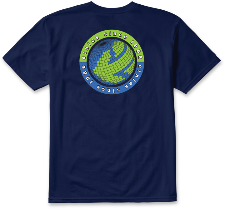 Around the world tee navy – men’s tee | etnies Official S/S Basic T-Shirt Etnies Skate Original Sustainability Gear