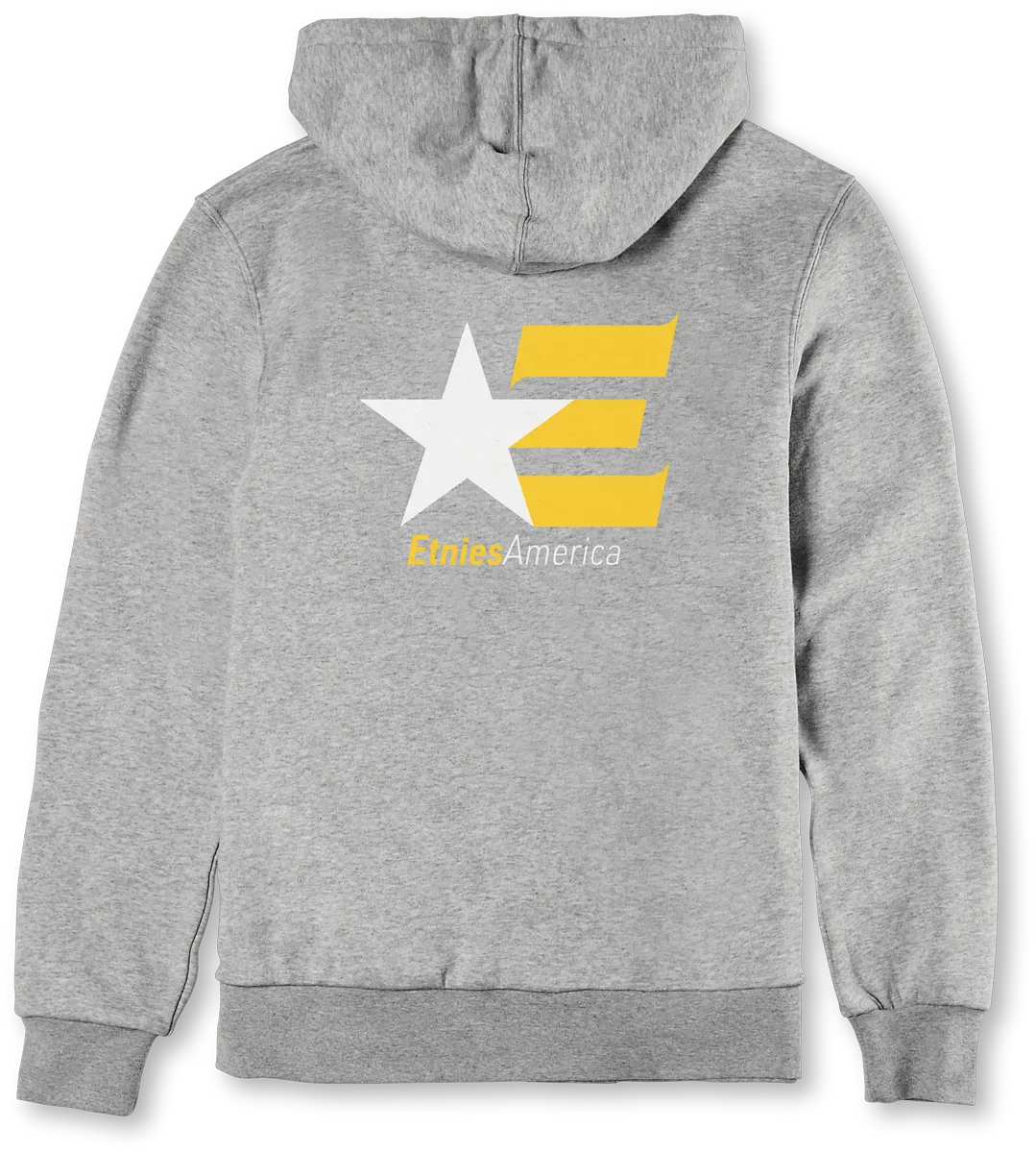 America Zip Hoodie Grey Heather Fleece | etnies Official Screen Hooded Fleece Etnies Skate Original Sustainability Gear