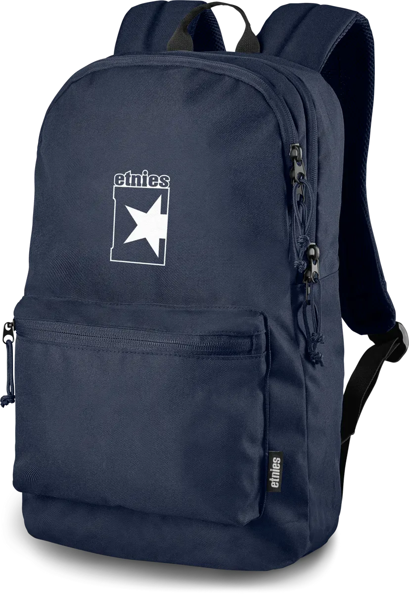 Fader Print Backpack - Navy/White | etnies Official Backpacks Etnies NAVY/NAVY/WHITE / ONE SIZE Skate Original Sustainability Gear 4140001488.419.One Size.1ST 7630949182494