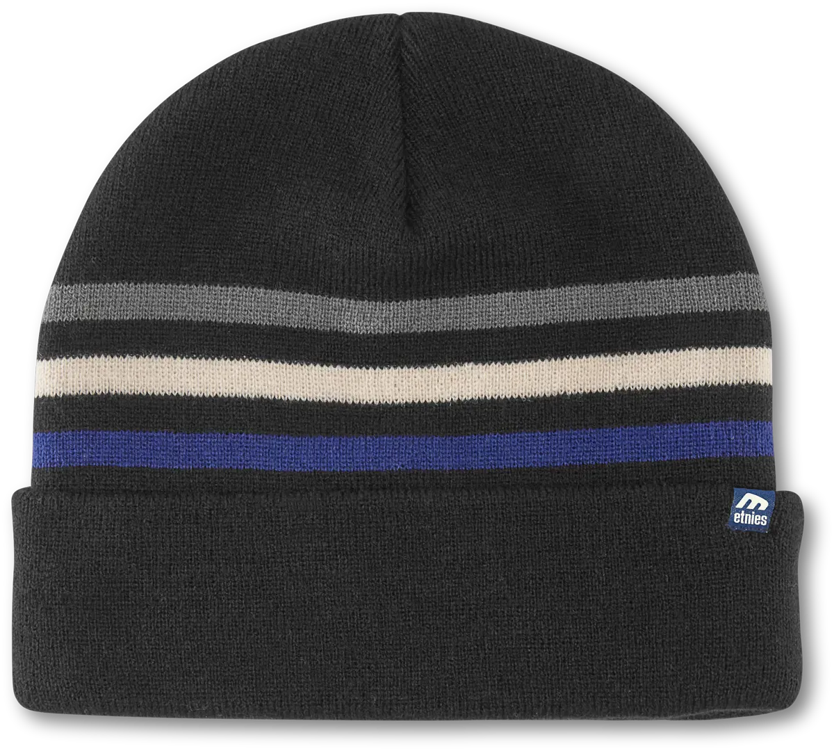 Stripe Beanie Black/Blue | etnies Official Beanie Etnies BLACK/BLUE / ONE SIZE Skate Original Sustainability Gear 4140001495.587.One Size.1ST 7630949182593