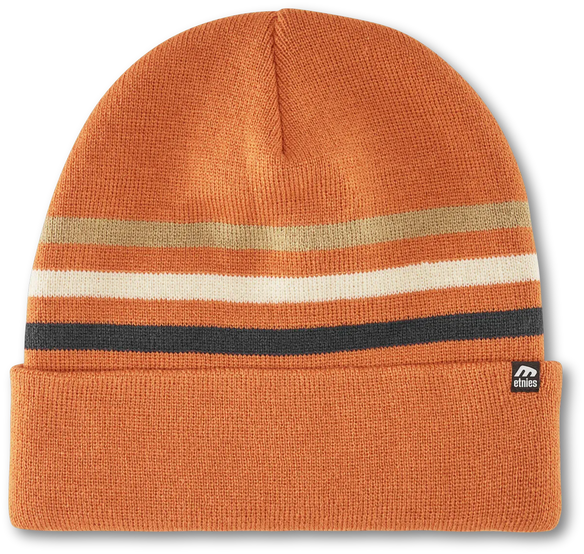 Stripe Beanie Rust Warm Hat | etnies Official Beanie Etnies RUST / ONE SIZE Skate Original Sustainability Gear 4140001495.601.One Size.1ST 7630949182609