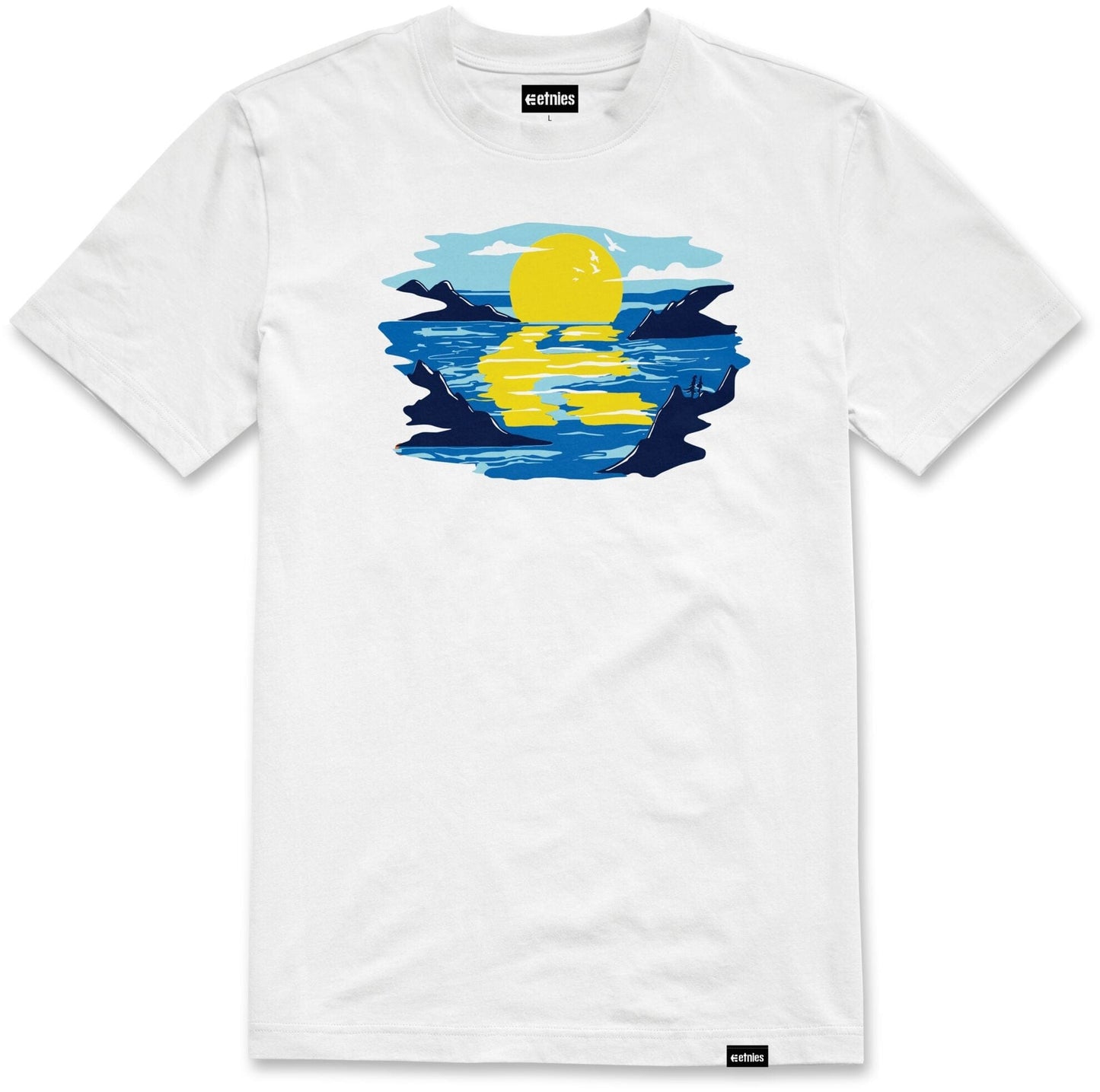 Reflection tee white – men’s tee | etnies Official S/S Basic T-Shirt Etnies Skate Original Sustainability Gear