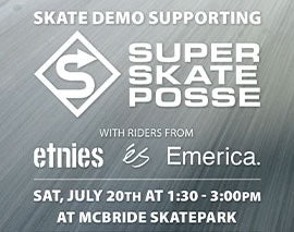 etnies Riders skate demo supporting Super Skate Posse