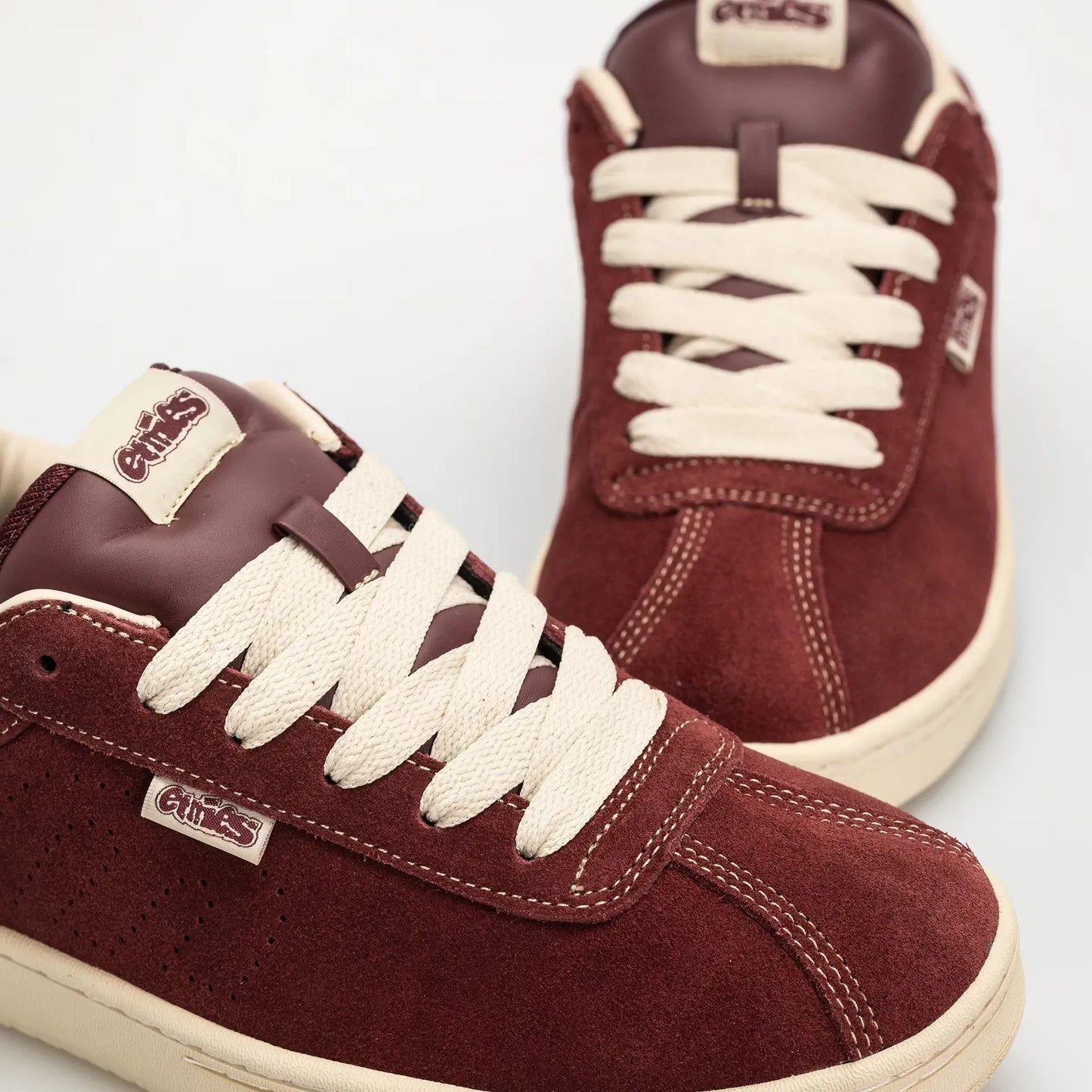 Scam Skate Shoe Burgundy Tan Low - Top | etnies Official Low-Top Shoe Etnies Skate Original Sustainability Gear