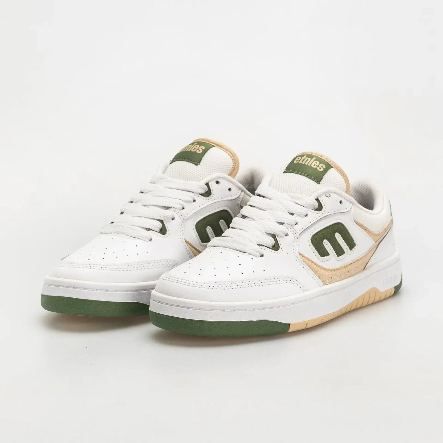 Loot Low - Top Shoe White Green Comfort | etnies Official Low-Top Shoe Etnies Skate Original Sustainability Gear