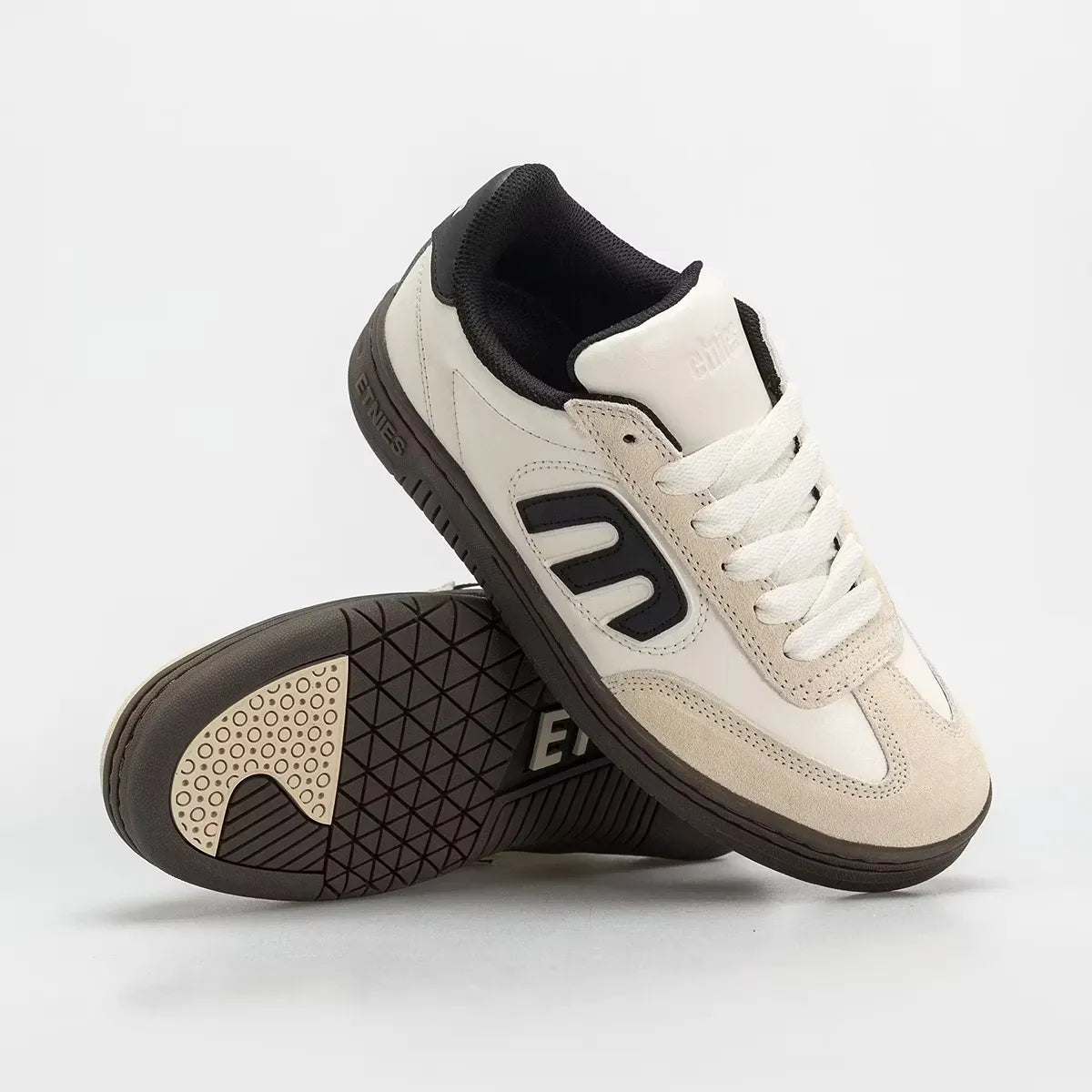 Locut Low - Top Skate Shoe White/Black/Gum | etnies Official Low-Top Shoe Etnies Skate Original Sustainability Gear