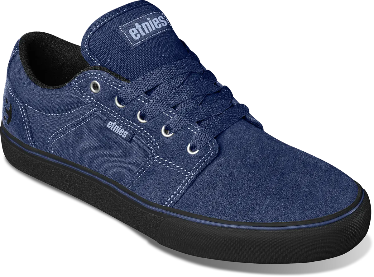 Barge LS Low - Top Vulcanized Indigo Raw | etnies Official Low-Top Vulcanized Etnies Skate Original Sustainability Gear