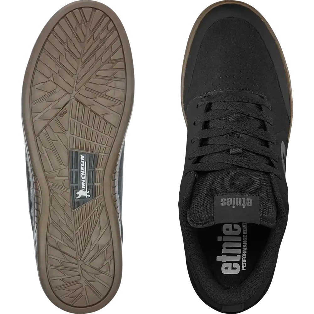 Marana Michelin Shoe Black/Gum/Dark Grey | etnies Official Low-Top Shoe Etnies Skate Original Sustainability Gear