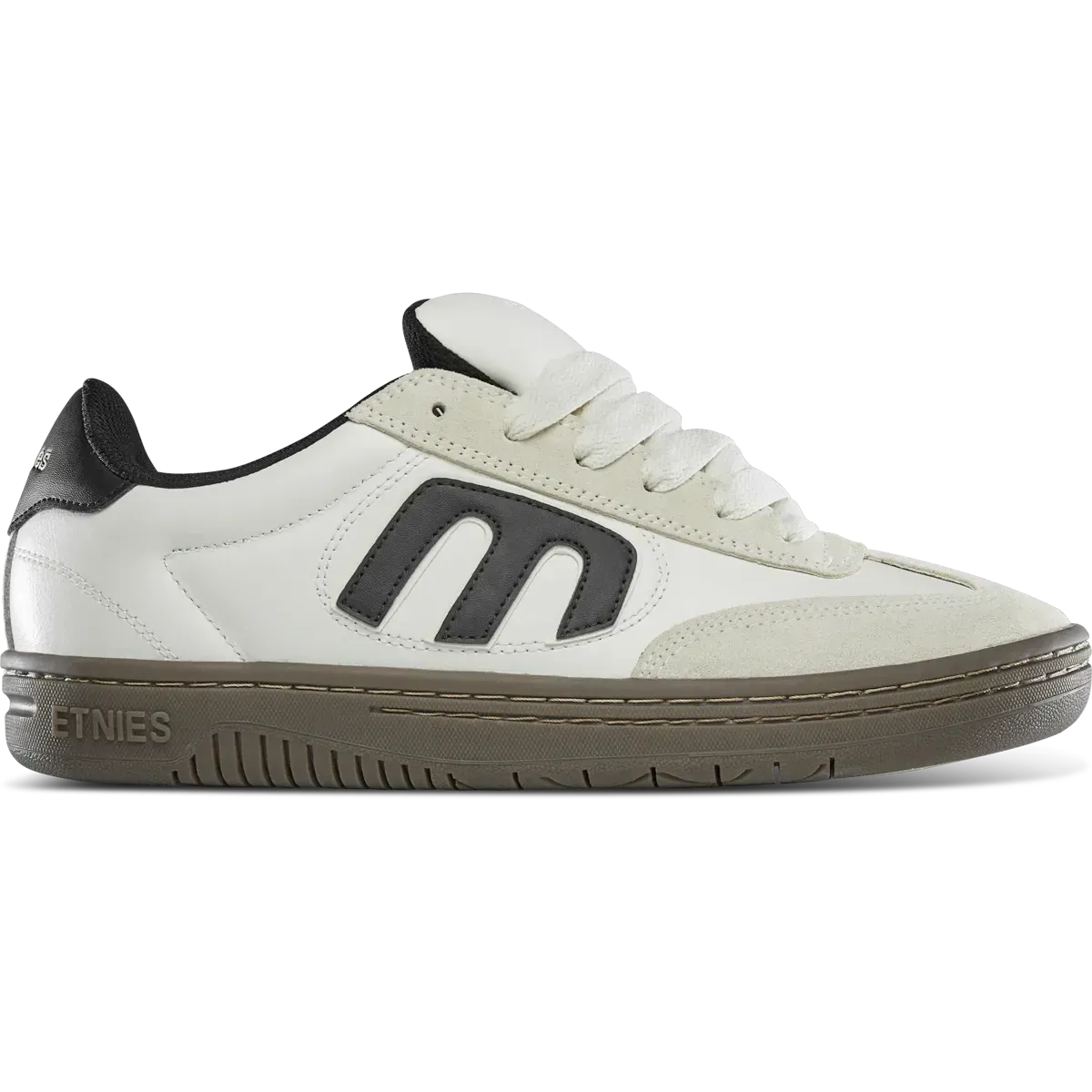 Locut Low - Top Skate Shoe White/Black/Gum | etnies Official Low-Top Shoe Etnies Skate Original Sustainability Gear