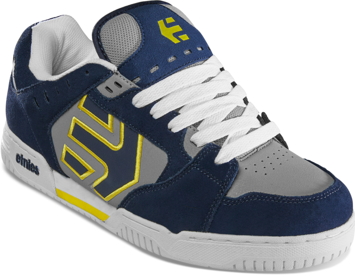 Faze navy grey yellow - men's shoes - etnies