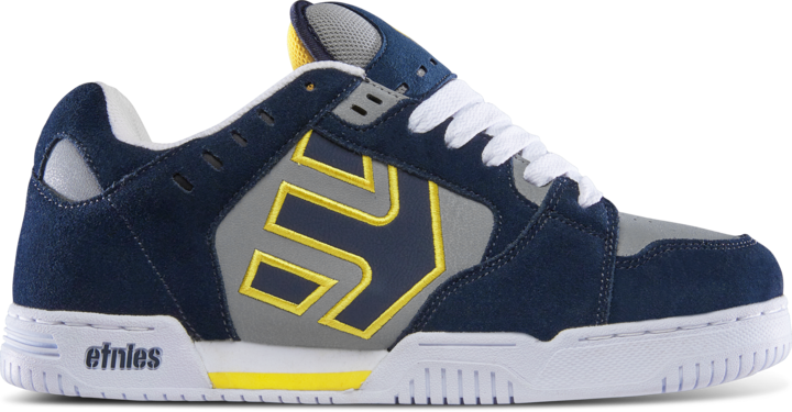 Faze navy grey yellow - men's shoes - etnies