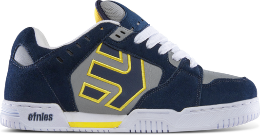 Faze navy grey yellow - men's shoes - etnies
