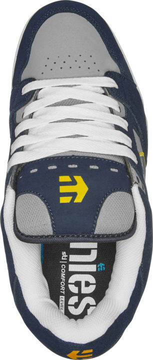 Faze navy grey yellow - men's shoes - etnies