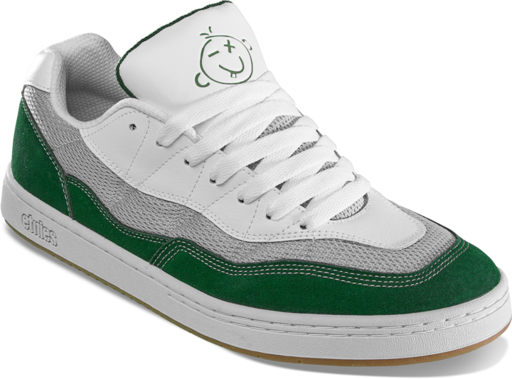 Snake green white grey - men's shoes - etnies