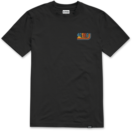1986 tee black – men’s tee | etnies Official S/S Basic T-Shirt Etnies Skate Original Sustainability Gear