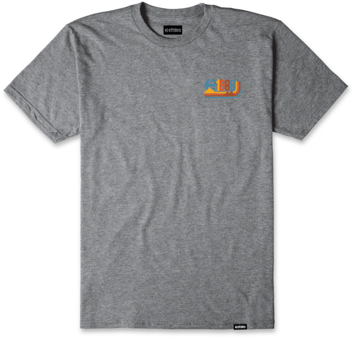 1986 tee grey heather - men's t-shirt - etnies
