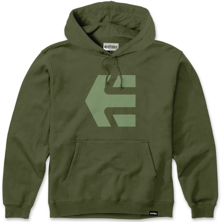 Classic icon pullover olive - men's hoodie - etnies