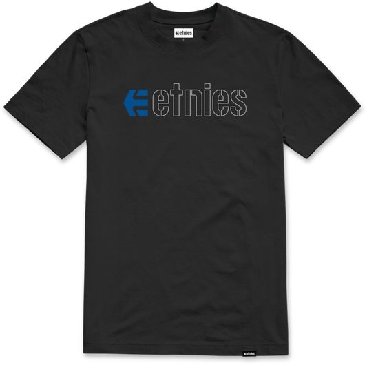 Ecorp tee black blue white - men's t-shirt - etnies