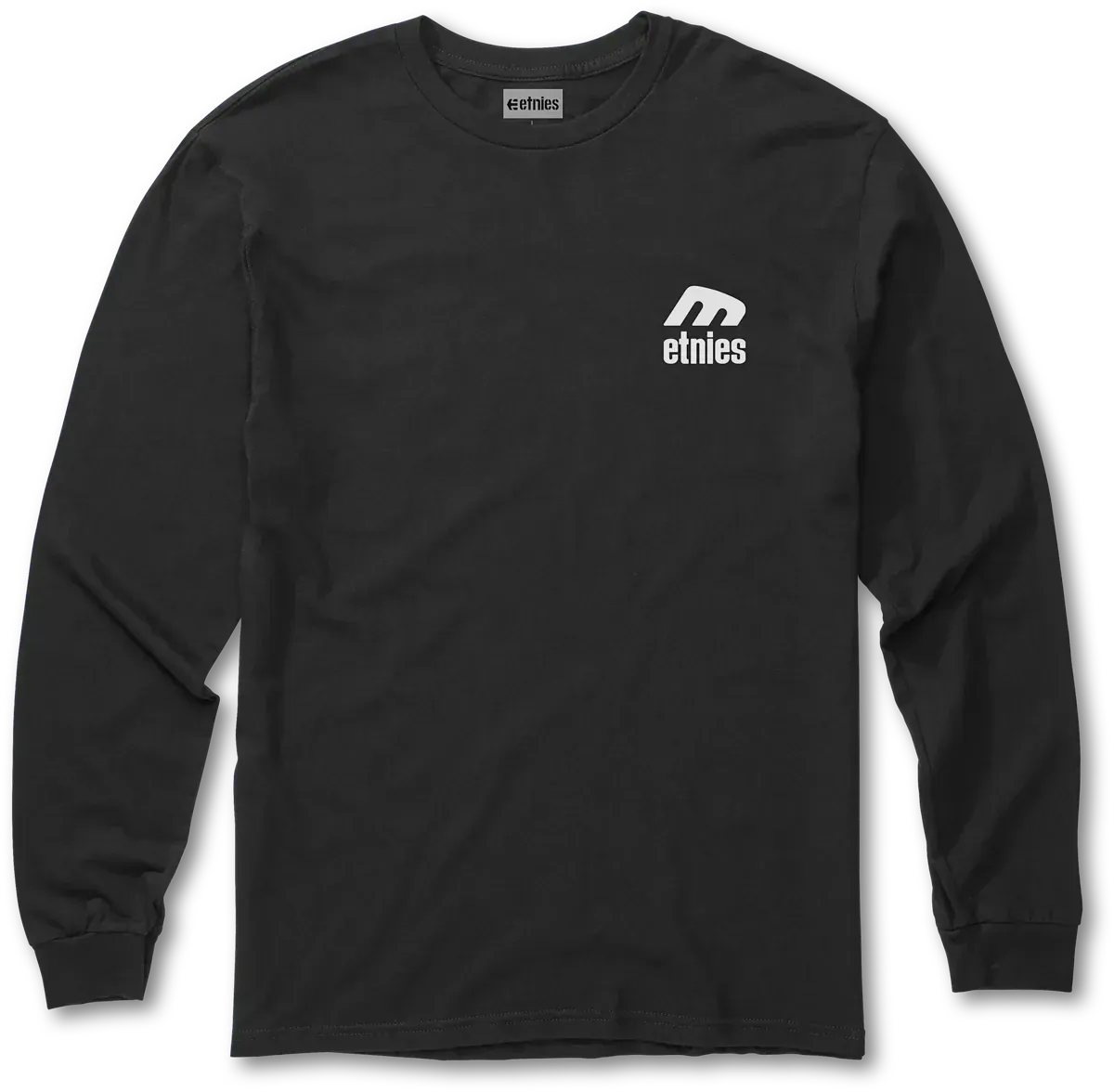 Icon L/S Tee Black/White – Classic Fit | etnies Official L/S Basic T-Shirt Etnies Skate Original Sustainability Gear
