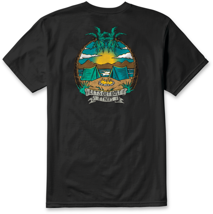 Camp vibes tee black - men's t-shirt - etnies