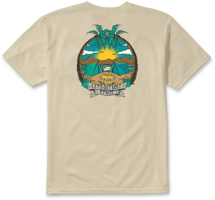 Camp vibes tee khaki – men’s tee | etnies Official S/S Basic T-Shirt Etnies Skate Original Sustainability Gear