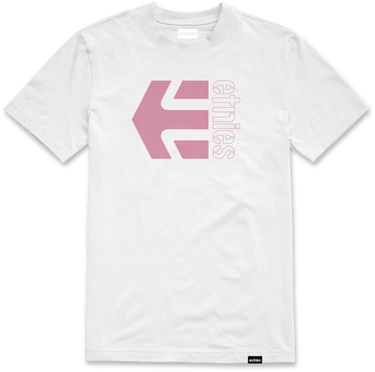 Corp combo tee white/pink – men’s tee | etnies Official S/S Basic T-Shirt Etnies Skate Original Sustainability Gear