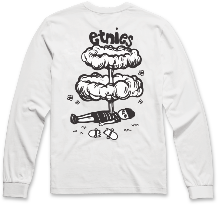 Broken LS tee white - men's long sleeve - etnies