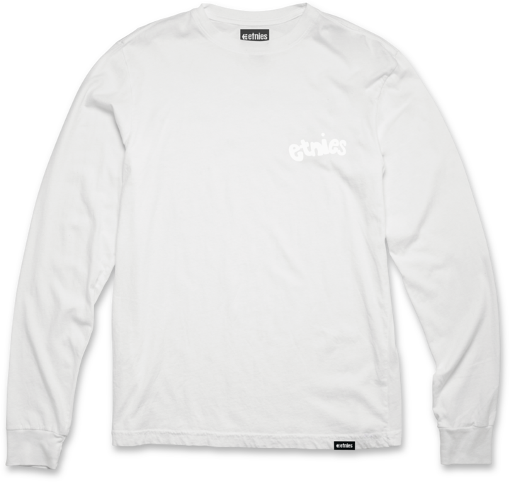 Broken LS tee white - men's long sleeve - etnies