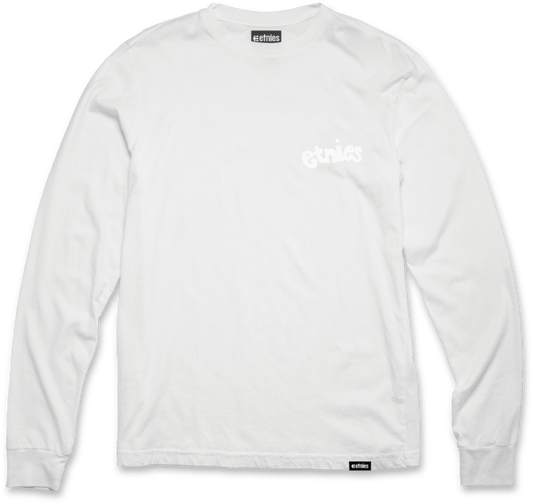 Broken LS tee white – men’s tee | etnies Official S/S Basic T-Shirt Etnies Skate Original Sustainability Gear