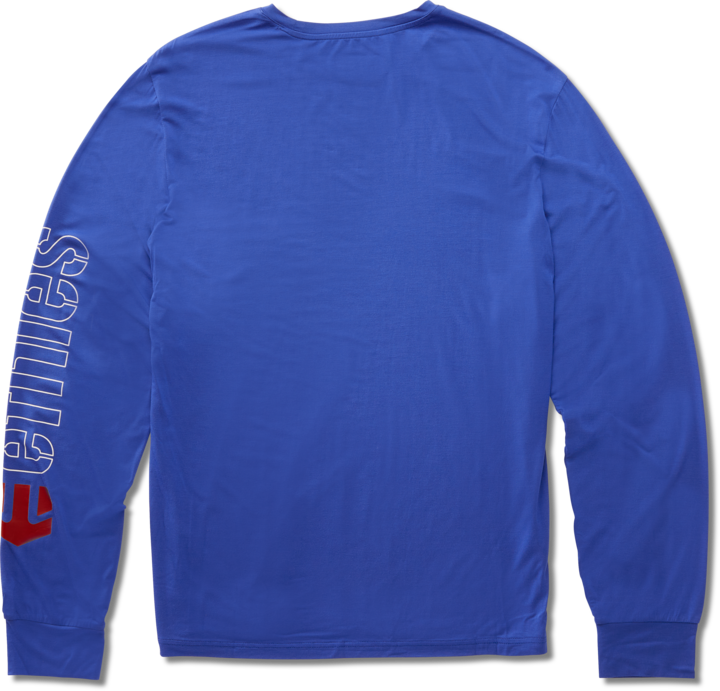 Crank tech L/S tee royal - men's long sleeve t-shirt - etnies