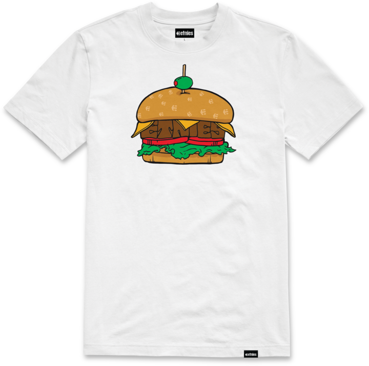 Burger tee white - men's t-shirt - etnies