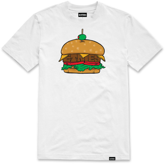 Burger tee white - men's t-shirt - etnies
