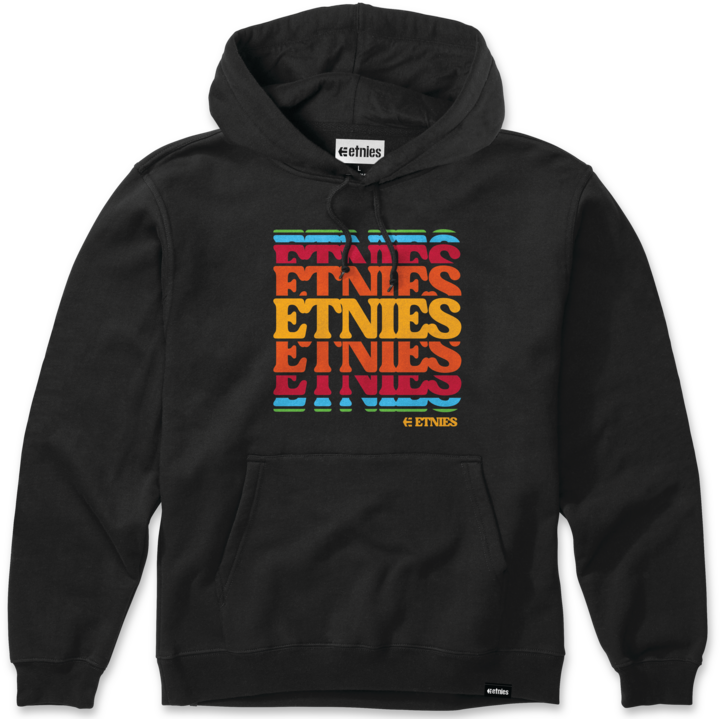 Retro stack pullover black - men's hoodie - etnies