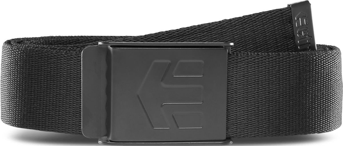 Staplez Custom Belt Black | etnies Official Custom Belt Etnies BLACK/BLACK / ONE SIZE Skate Original Sustainability Gear 4140001194.003.OS.1ST 889262110326