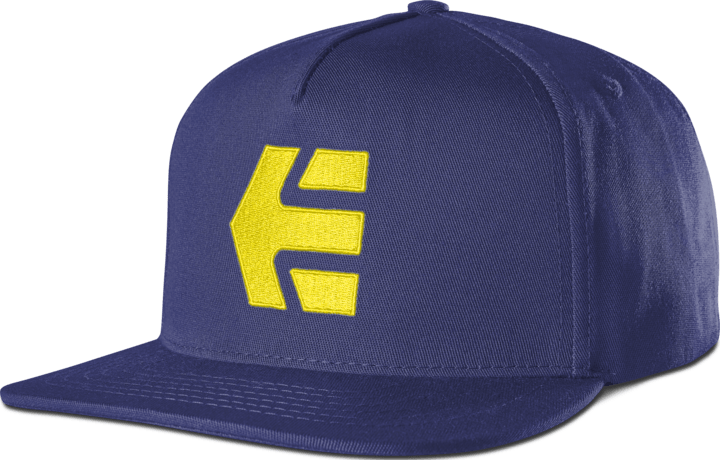Icon snapback navy/yellow – hat | etnies Official Custom Hat Etnies NAVY/YELLOW / ONE SIZE Skate Original Sustainability Gear 4140001356.429.OS 194691093677