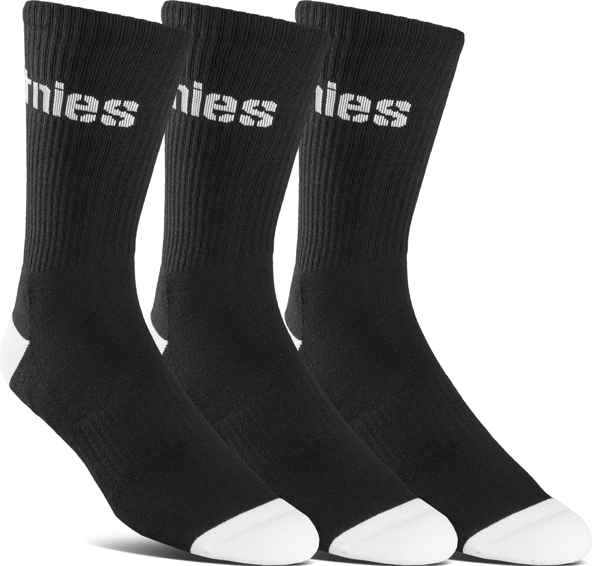 Stencil icon sock 3 pack black - socks - etnies