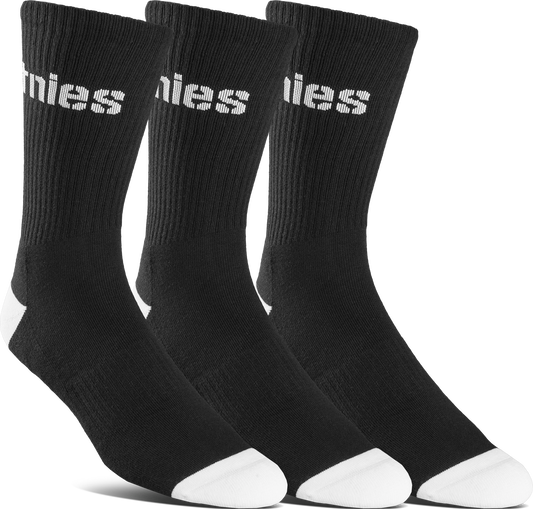 Stencil icon sock 3 pack black - socks - etnies