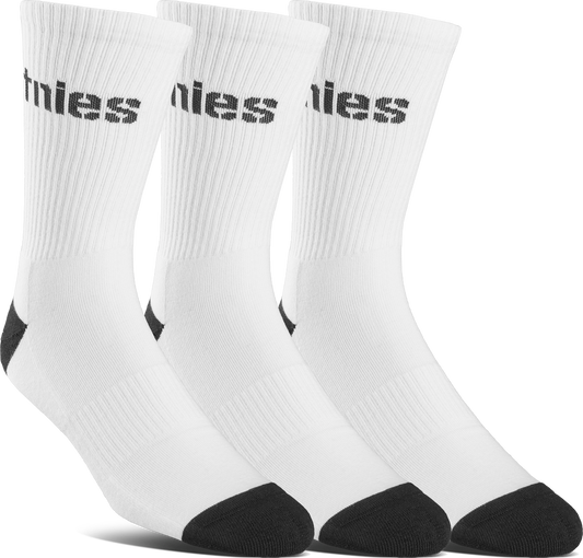 Stencil icon sock 3 pack white - socks - etnies