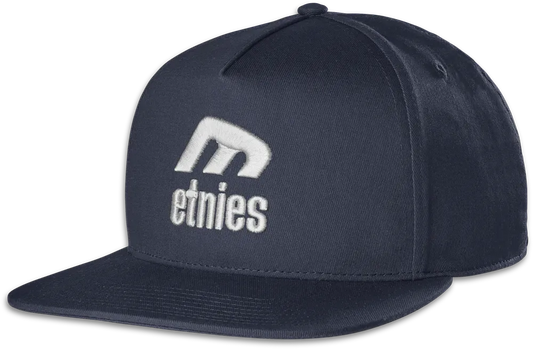 Icon E Snapback Hat Custom Hat Etnies NAVY/GREY / One Size Skate Original Sustainability Gear 4140001515.407.OS.1ST 7630680804921