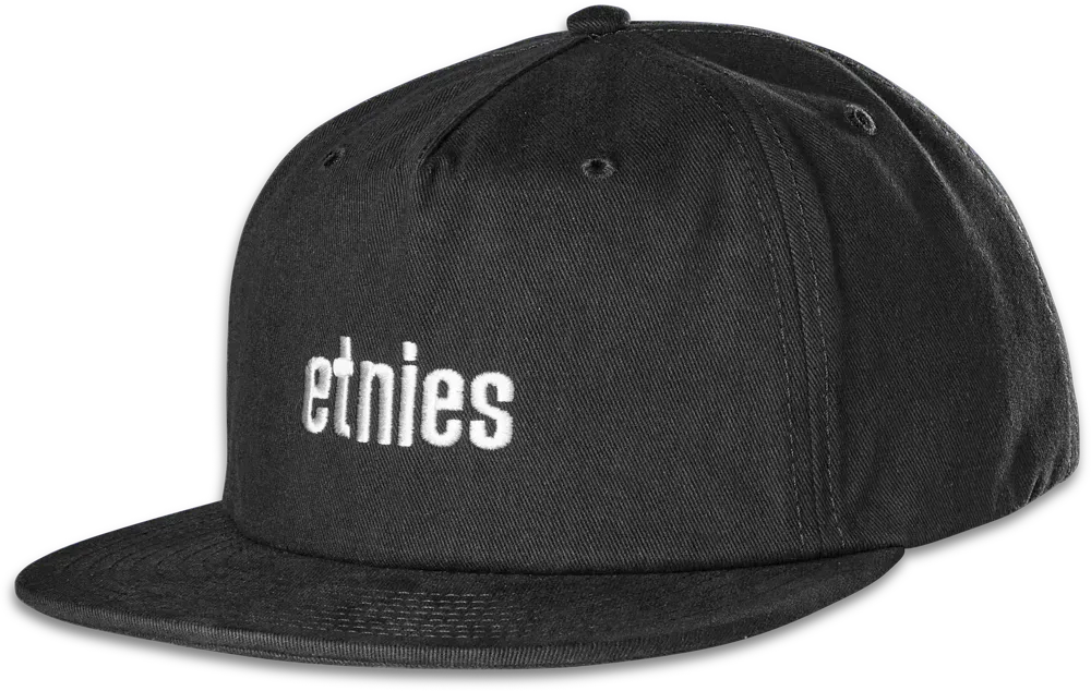 Icon Embroidery Snapback Hat Custom Hat Etnies BLACK / One Size Skate Original Sustainability Gear 4140001521.001.OS.1ST 7630680804891