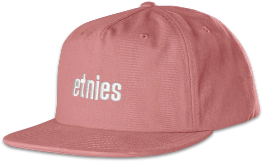 Icon Embroidery Snapback Hat Custom Hat Etnies PINK / One Size Skate Original Sustainability Gear 4140001521.650.OS.1ST 7630680804907