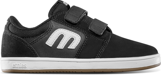 Cresta little kids black white - kids shoes - etnies