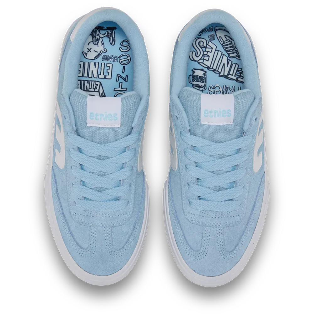 Skate Shoes in Baby Blue, Locut Vulc x Fos | etnies Canada etnies Skate Original Sustainability Gear