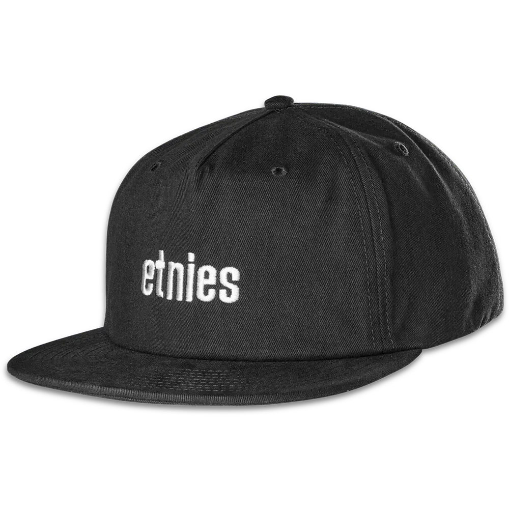 WORDMARK EMBROIDERY SNAPBACK etnies BLACK / OS Skate Original Sustainability Gear 4140001523.001.OS.1ST 7630961809911