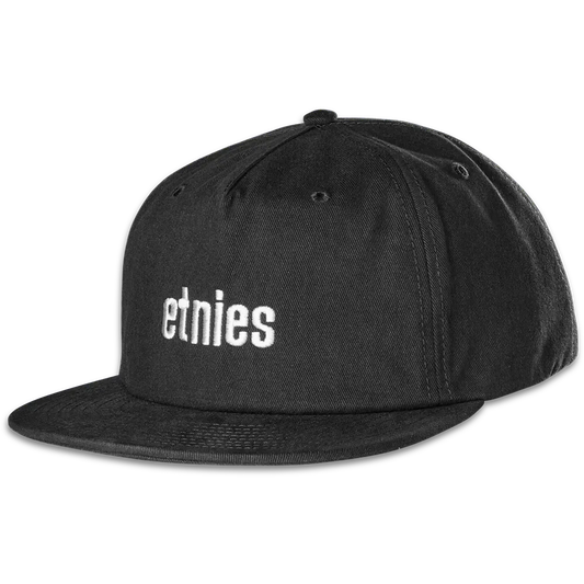WORDMARK EMBROIDERY SNAPBACK etnies BLACK / OS Skate Original Sustainability Gear 4140001523.001.OS.1ST 7630961809911